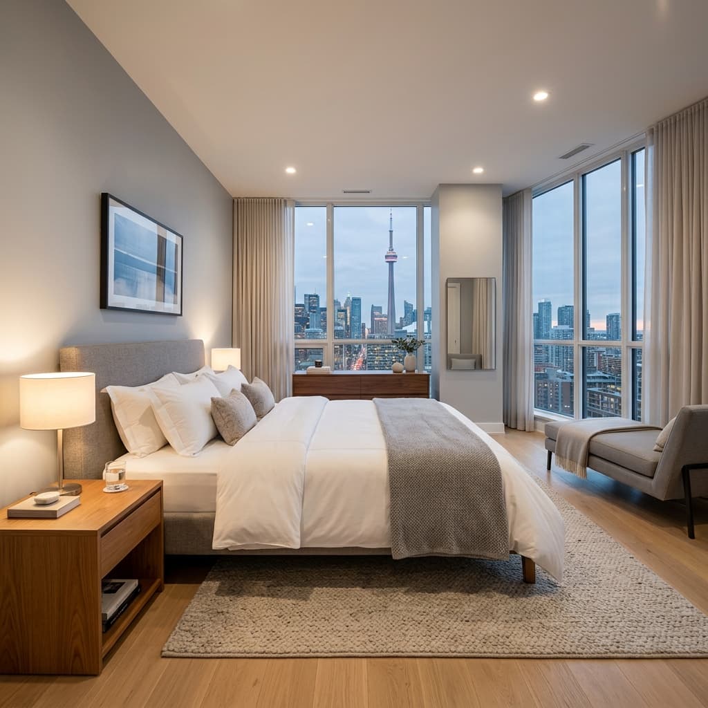 Bedroom after cleaning